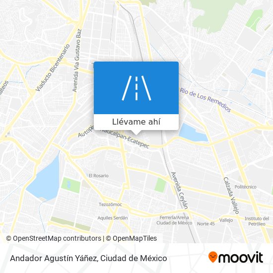 Mapa de Andador Agustín Yáñez