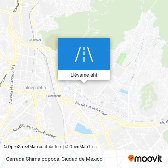 Mapa de Cerrada Chimalpopoca