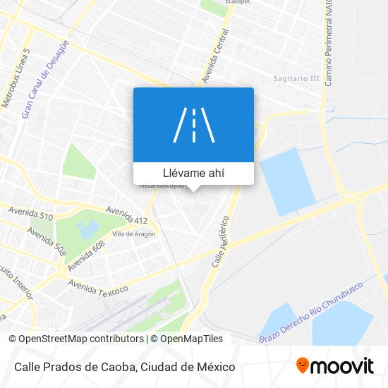 Mapa de Calle Prados de Caoba