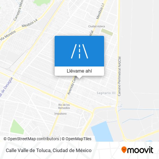Mapa de Calle Valle de Toluca