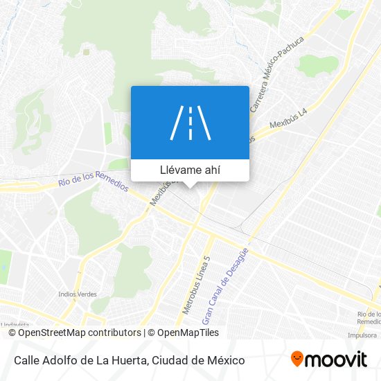 Mapa de Calle Adolfo de La Huerta