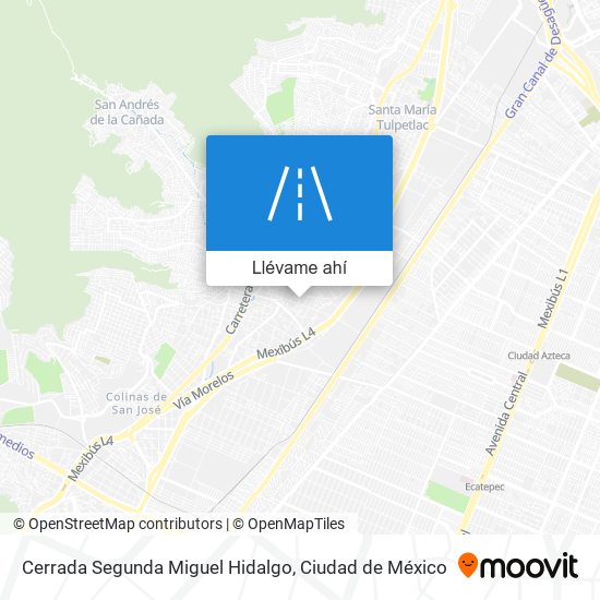 Mapa de Cerrada Segunda Miguel Hidalgo