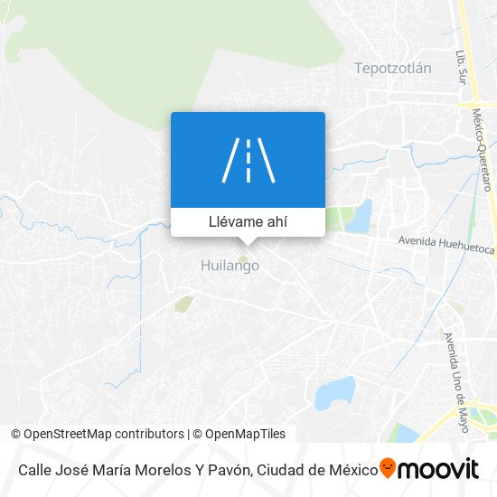 Mapa de Calle José María Morelos Y Pavón