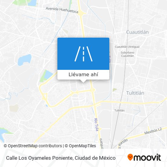 Mapa de Calle Los Oyameles Poniente