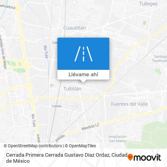 Mapa de Cerrada Primera Cerrada Gustavo Díaz Ordaz