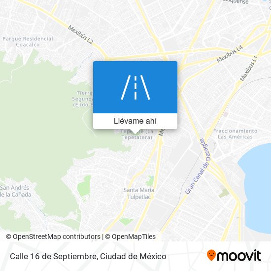 Mapa de Calle 16 de Septiembre