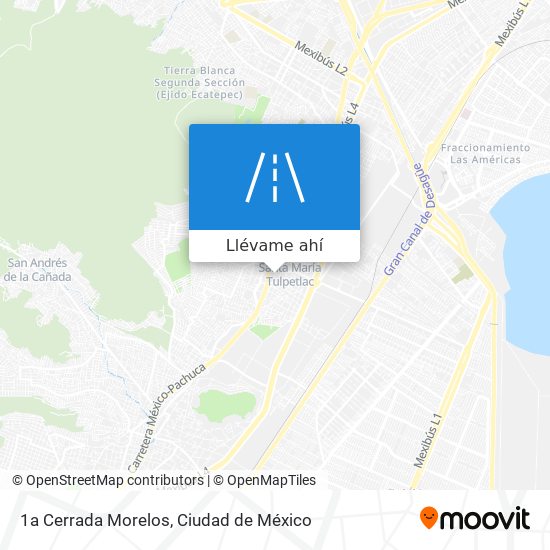 Mapa de 1a Cerrada Morelos