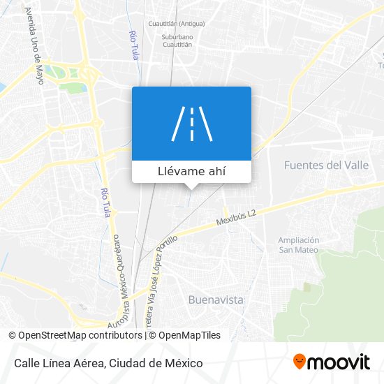 Mapa de Calle Línea Aérea