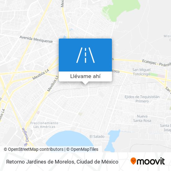 Mapa de Retorno Jardines de Morelos