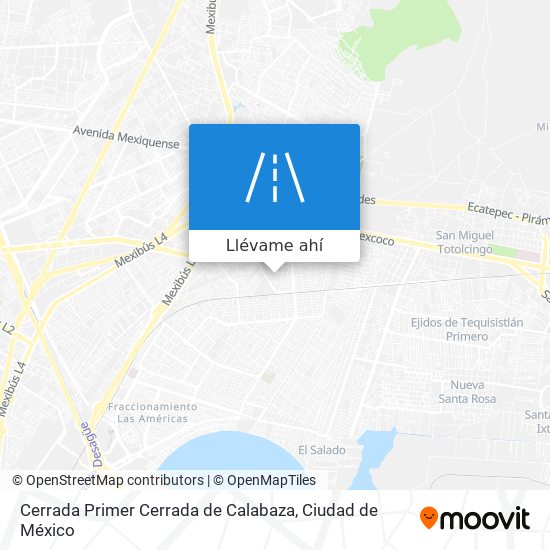 Mapa de Cerrada Primer Cerrada de Calabaza