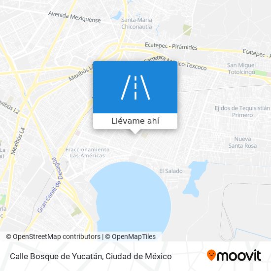 Mapa de Calle Bosque de Yucatán