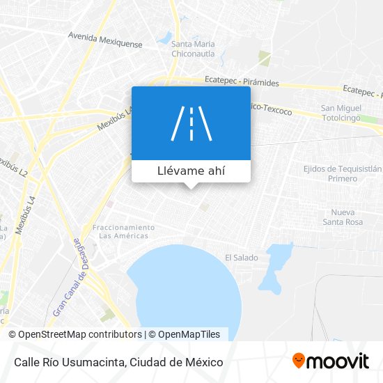 Mapa de Calle Río Usumacinta