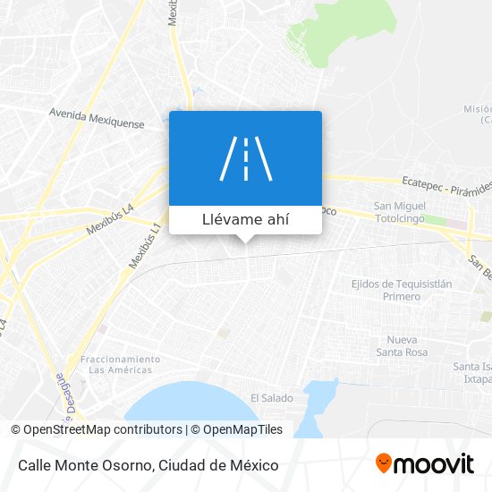 Mapa de Calle Monte Osorno