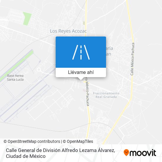 Mapa de Calle General de División Alfredo Lezama Álvarez