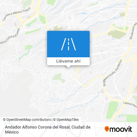 Mapa de Andador Alfonso Corona del Rosal