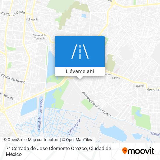 Mapa de 7° Cerrada de José Clemente Orozco