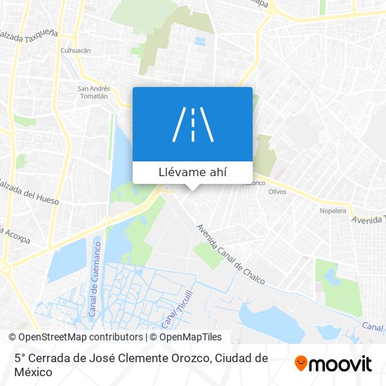 Mapa de 5° Cerrada de José Clemente Orozco