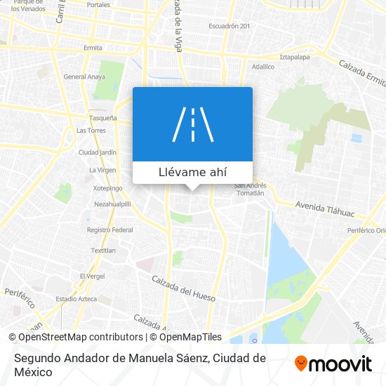 Mapa de Segundo Andador de Manuela Sáenz