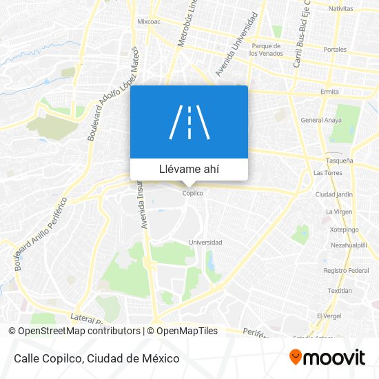 Mapa de Calle Copilco