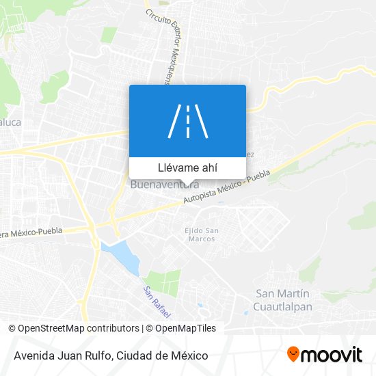 Mapa de Avenida Juan Rulfo
