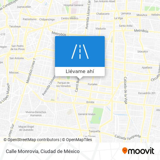 Mapa de Calle Monrovía