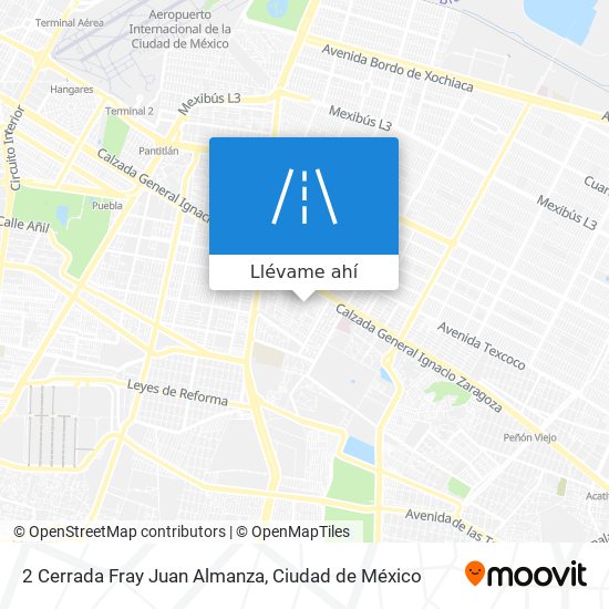 Mapa de 2 Cerrada Fray Juan Almanza