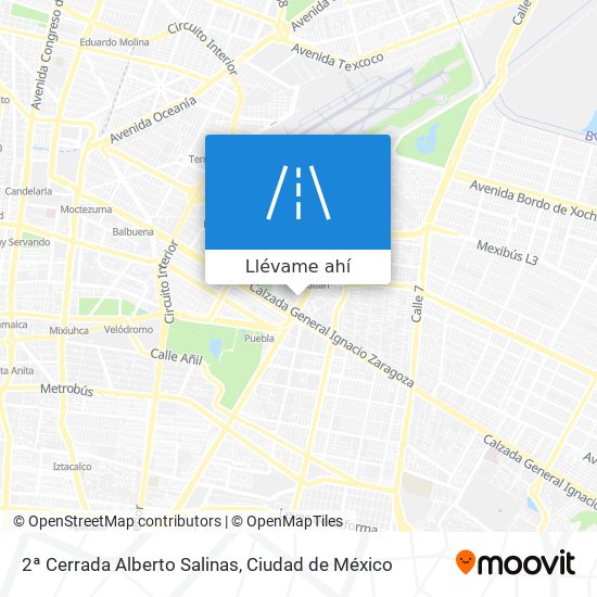 Mapa de 2ª Cerrada Alberto Salinas