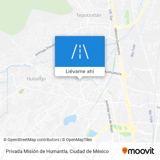 Mapa de Privada Misión de Humantla