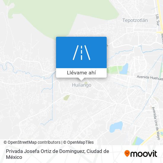 Mapa de Privada Josefa Ortiz de Domínguez