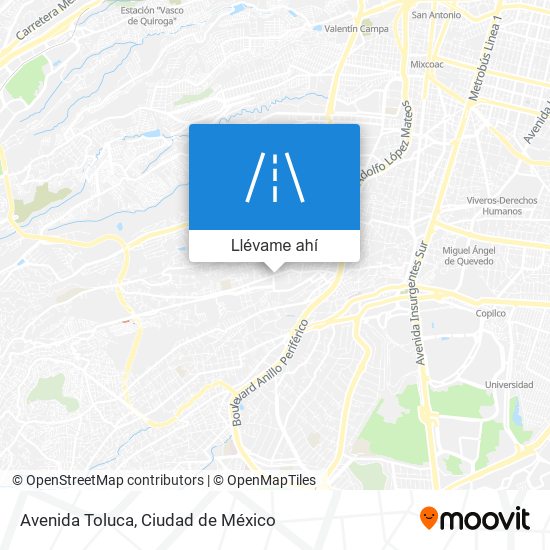 Mapa de Avenida Toluca