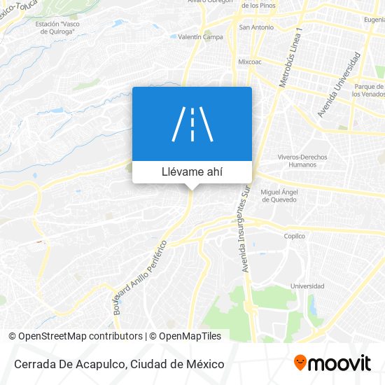 Mapa de Cerrada De Acapulco