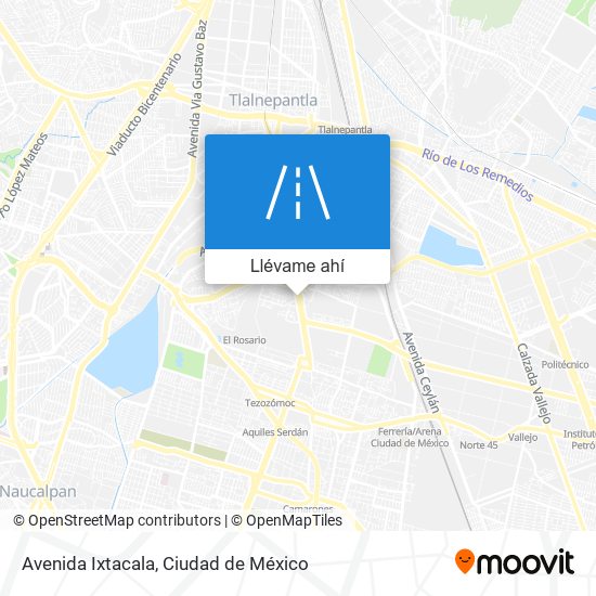 Mapa de Avenida Ixtacala