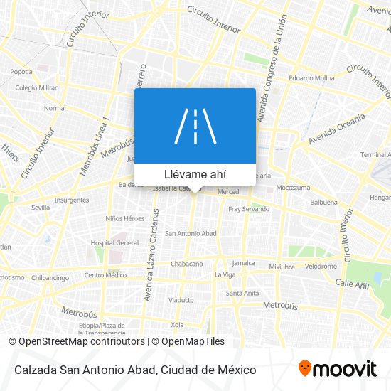 Mapa de Calzada San Antonio Abad