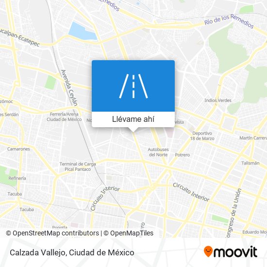 Mapa de Calzada Vallejo