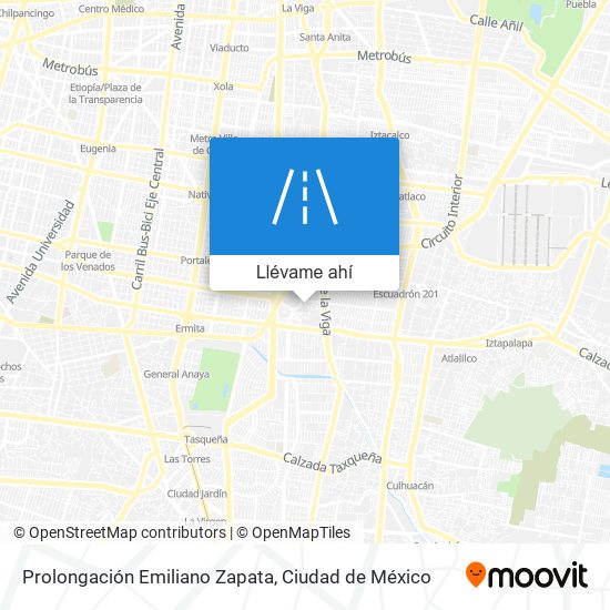 Mapa de Prolongación Emiliano Zapata
