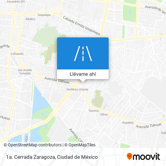 Mapa de 1a. Cerrada Zaragoza
