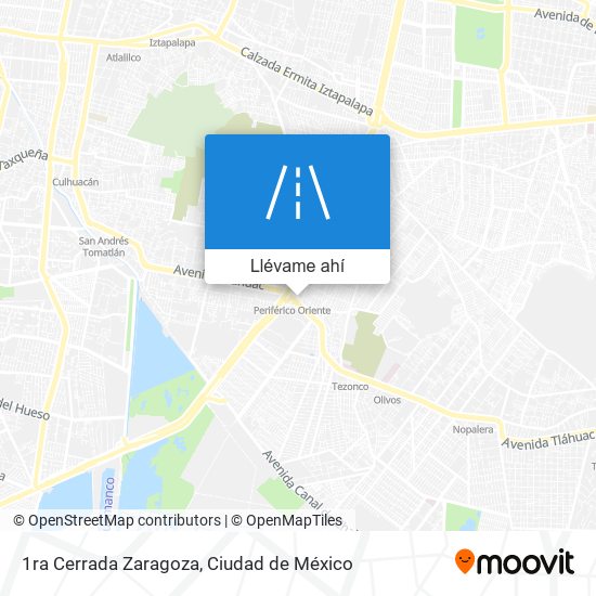 Mapa de 1ra Cerrada Zaragoza