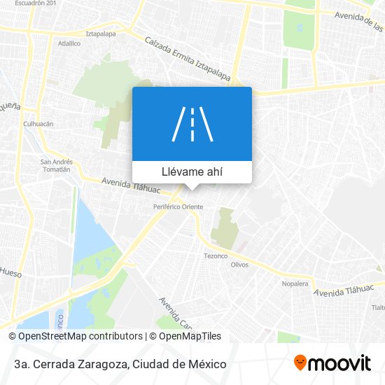 Mapa de 3a. Cerrada Zaragoza