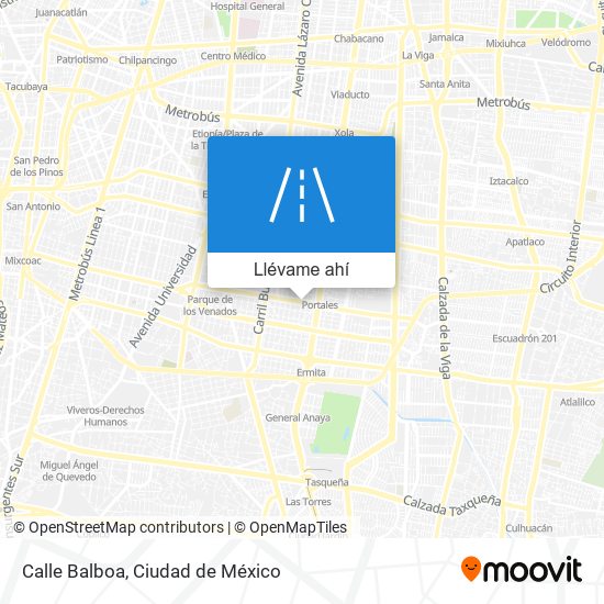 Mapa de Calle Balboa