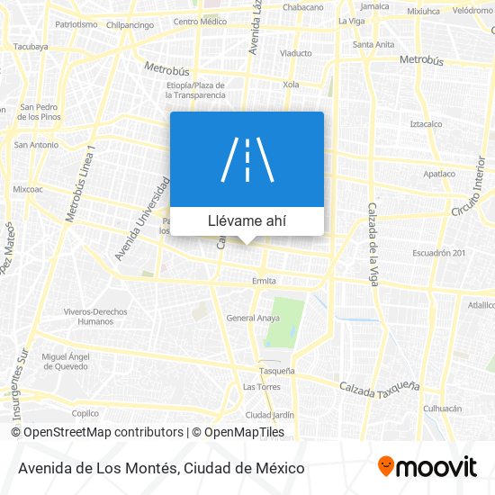 Mapa de Avenida de Los Montés