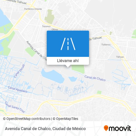 Mapa de Avenida Canal de Chalco