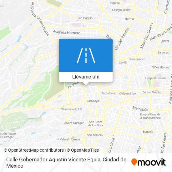 Mapa de Calle Gobernador Agustín Vicente Eguía