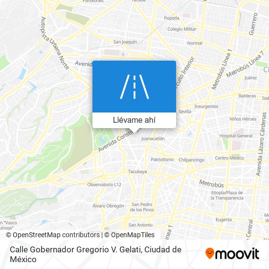 Mapa de Calle Gobernador Gregorio V. Gelati