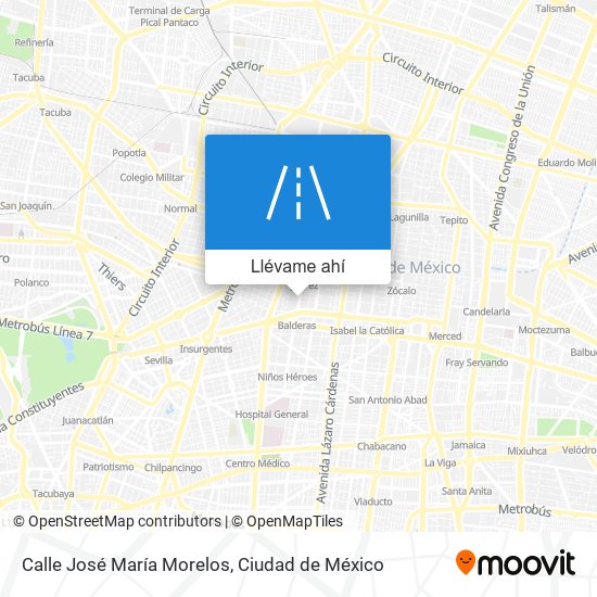 Mapa de Calle José María Morelos