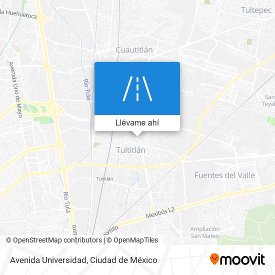 Mapa de Avenida Universidad