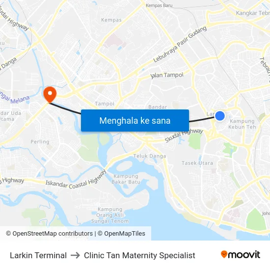 Larkin Terminal to Clinic Tan Maternity Specialist map