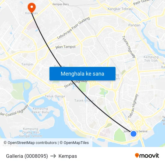 Galleria (0008095) to Kempas map