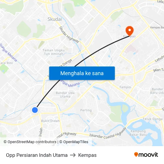 Opp Persiaran Indah Utama to Kempas map