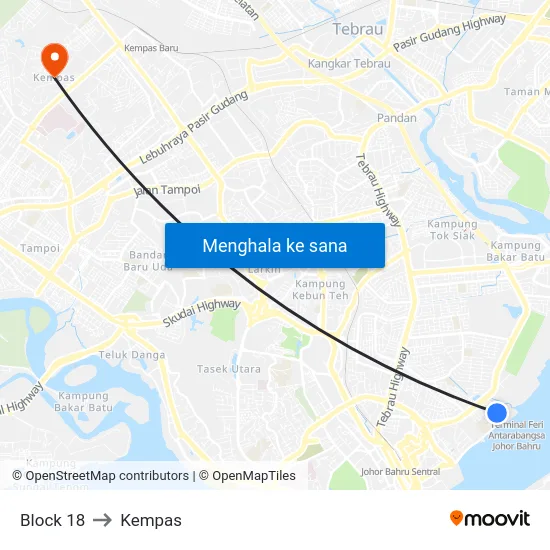Block 18 to Kempas map