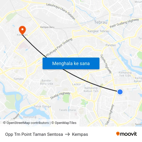 Opp Tm Point Taman Sentosa to Kempas map